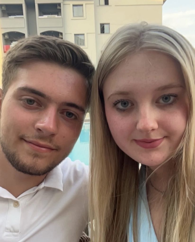 Image of Liam and Eve (his fiancée)